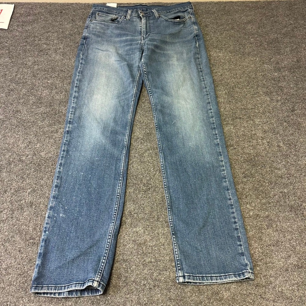 Levi's Jeans Mens Size 32x34 Blue 514 Straight Fit Denim Medium Wash 76856